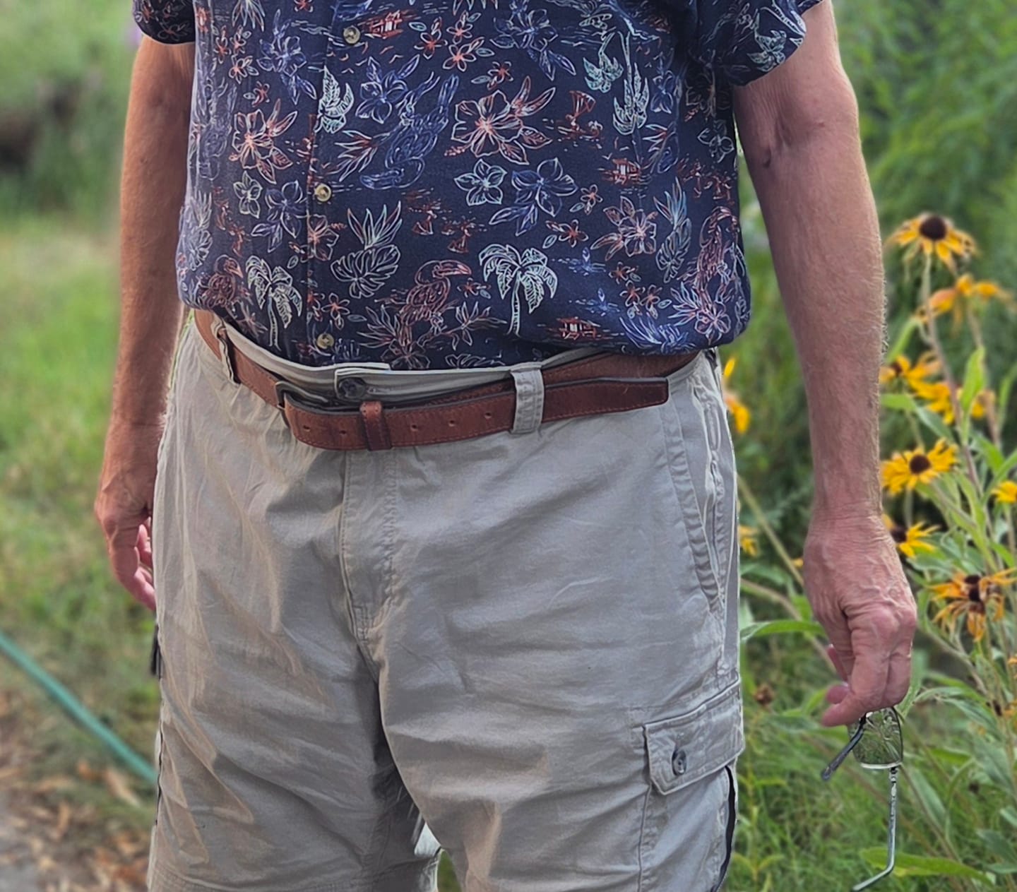 Customer photo review of The Voyager Belt - Stitched Full-Grain Distressed Leather Belt