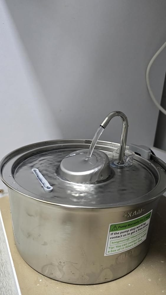 Customer photo review of Pawdrate™ Filtered Water Fountain (Battery Version)