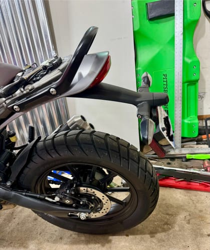 Customer photo review of Triumph Speed 400 & Scrambler 400 Plug & Play Tail Tidy Kit