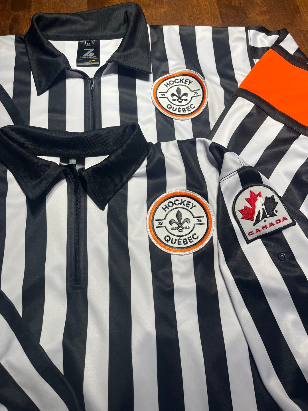 Customer photo review of ZR-PRO HOCKEY REFEREE JERSEY W/ SEWN-IN ARM BANDS