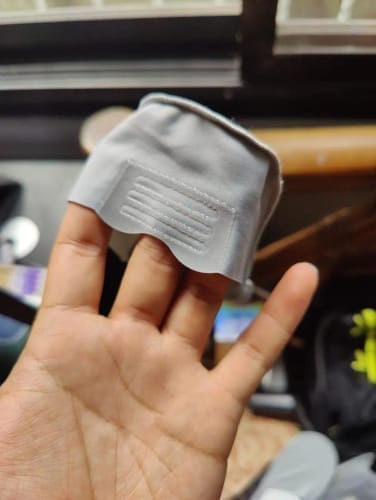 Customer photo review of PREMIUM IMPORTED PLAIN NO-SHOW SOCKS