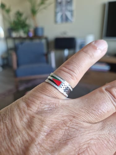 Customer photo review of Palestine Heritage Ring