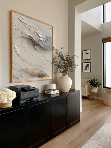 Customer review photo for Plaster Art Texture Painting #SG460