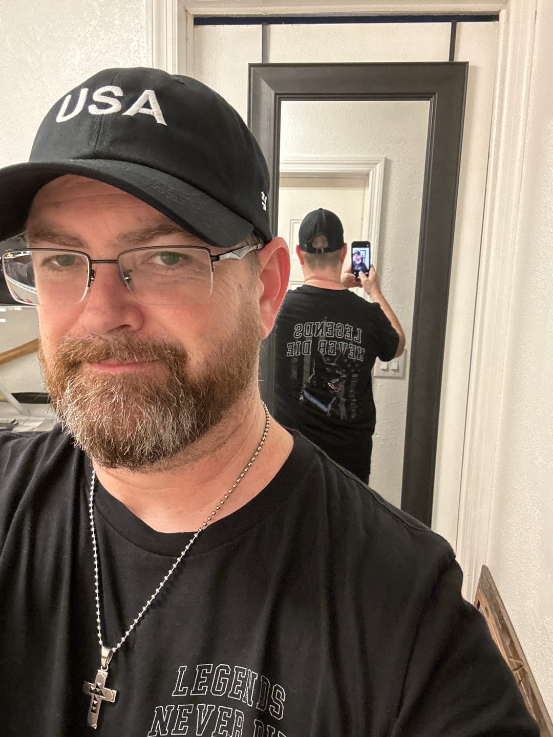 Customer photo review of Legends Never Die Shirt