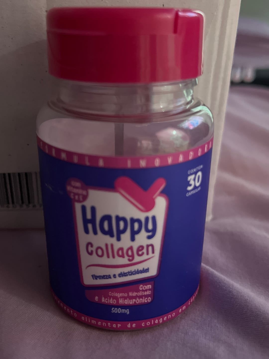Customer photo review of Happy Hair 3 Potes + 3 Potes Grátis + 2 Potes de Colágeno (Total 8 Potes)