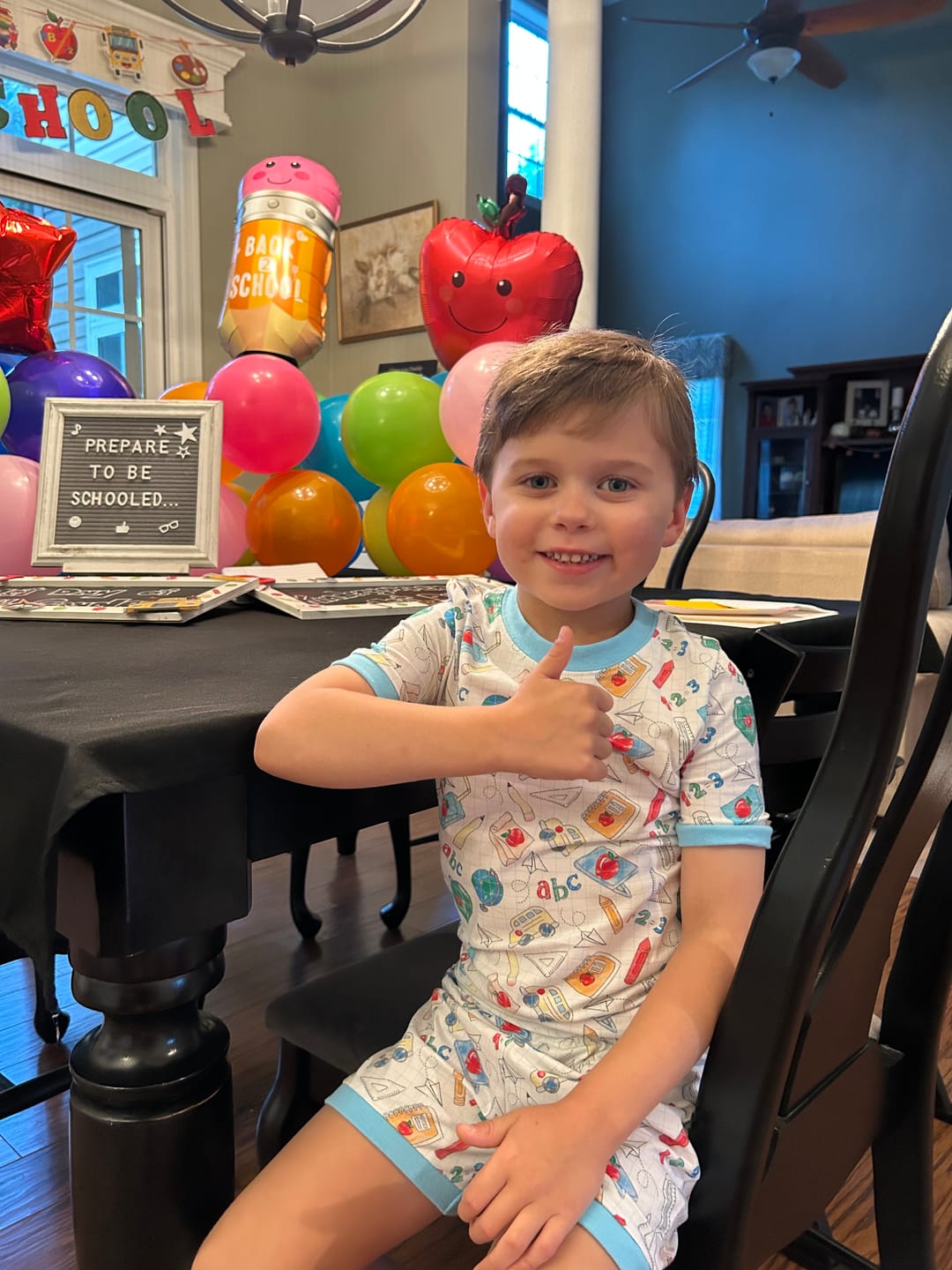 Customer photo review of Scholastic Doodle Short Pajamas