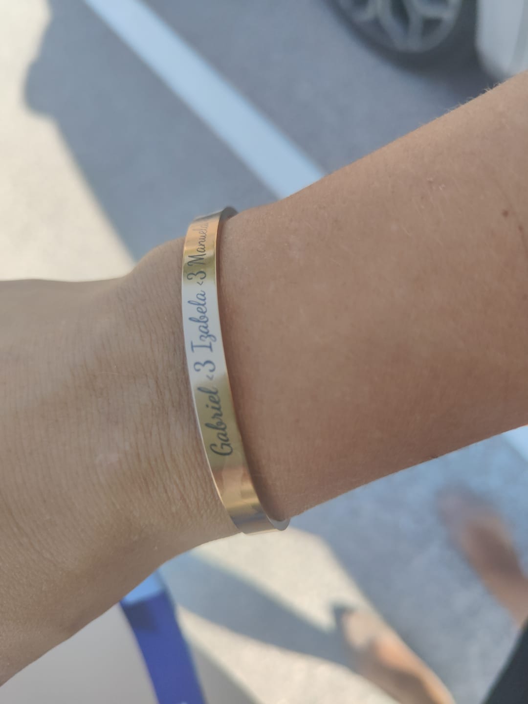 Customer photo review of Bracelet: Cuff