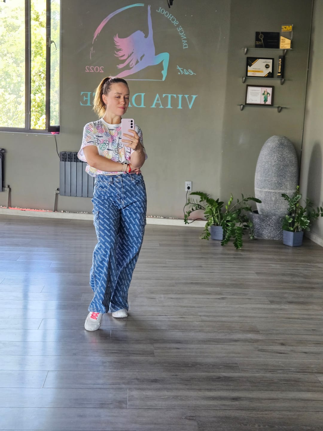 Customer photo review of Blue Jean Baggy Denim Cargo Pants