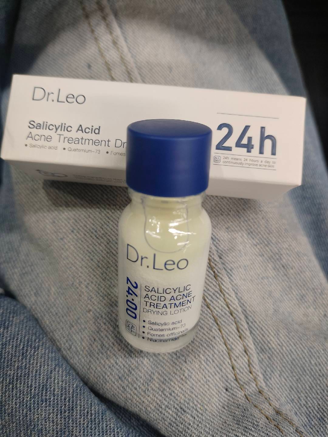 Customer photo review of Loción para el tratamiento del acné con ácido salicílico