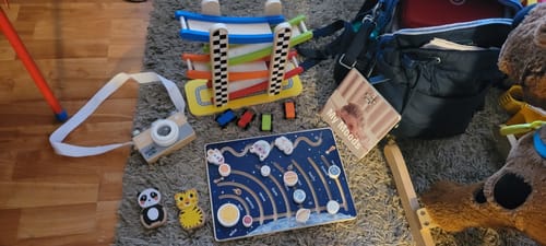 Customer photo review of Curated Monthly Baby Box