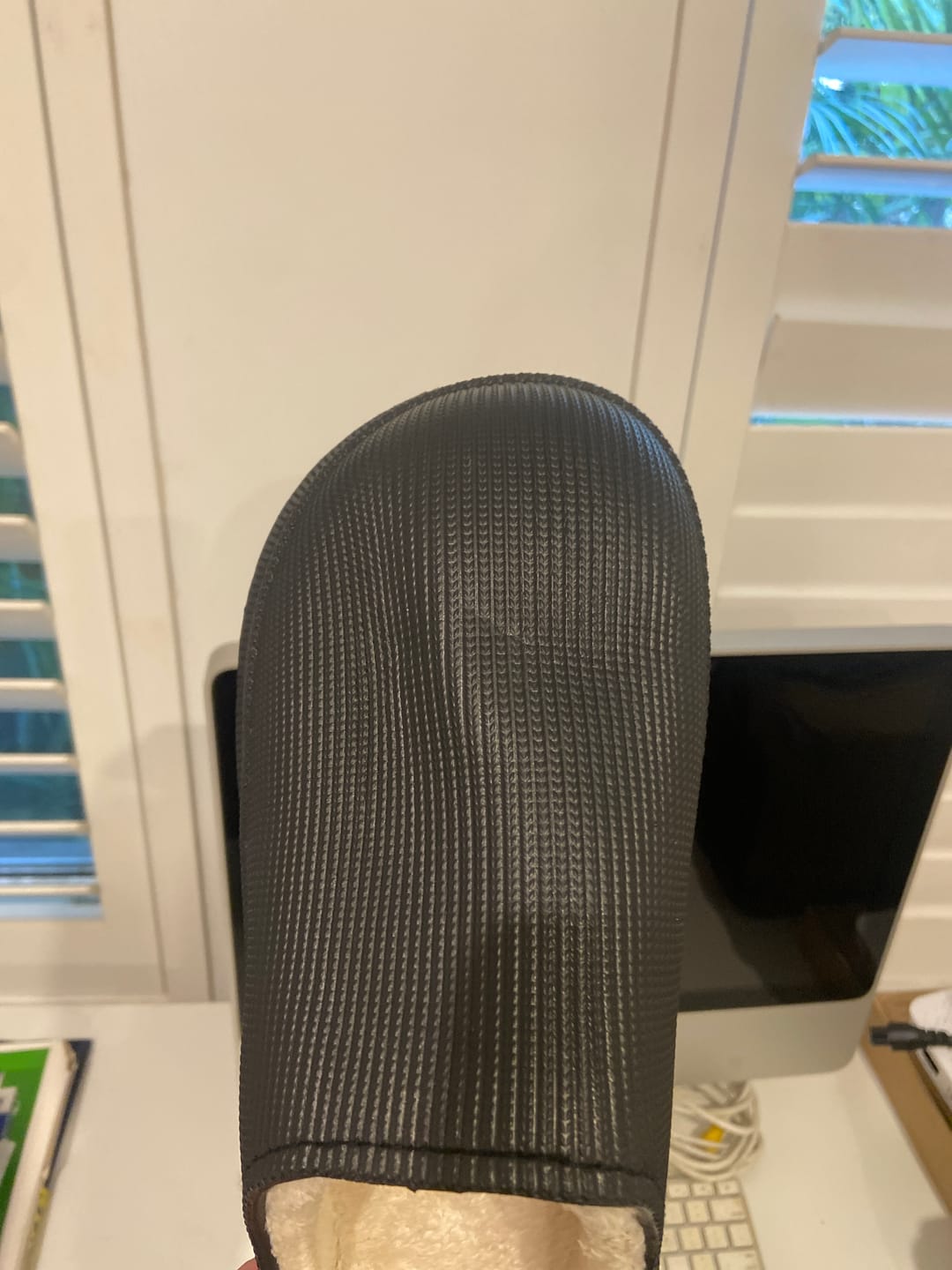 Customer photo review of Orthopedic Cushion Slides with Fur - Cloud Slides