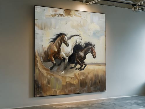 Customer review photo for Contemporary Horse Art #HA005