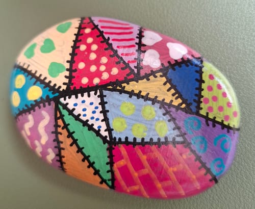 Customer photo review of QR Codes voor de Happy Stone App