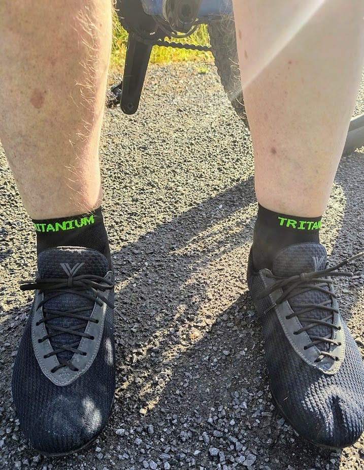 Customer photo review of eXtend Ankle – Kompressionilkkasukat - Musta/lime