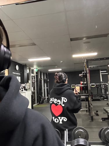 Customer photo review of THE LOVE HOODIE - BLACK
