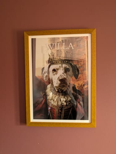 Customer photo review of The Fearless Queen - Custom Pet Portrait