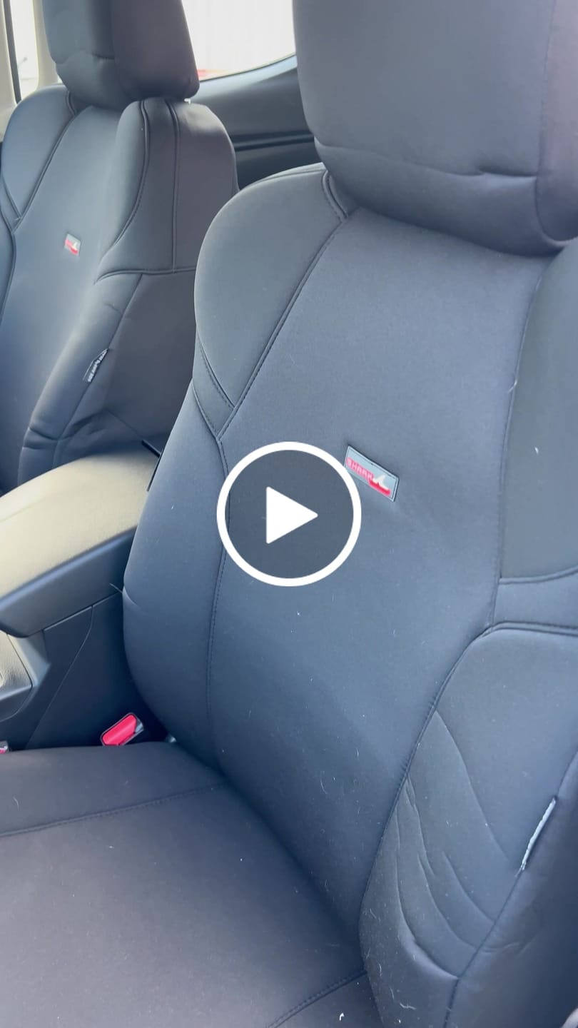 Customer video review of Sharkskin Seat Covers for Isuzu D-MAX SX CREW CAB (July/2020-ON)