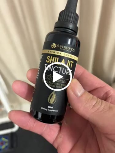 Customer video review of Shilajit Tincture