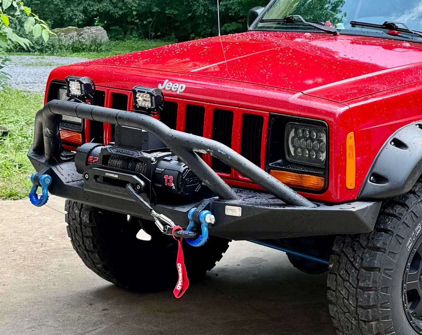 Customer photo review of OPENROAD 10,000lbs Electric Winch with Synthetic Rope-Panther Series 3S