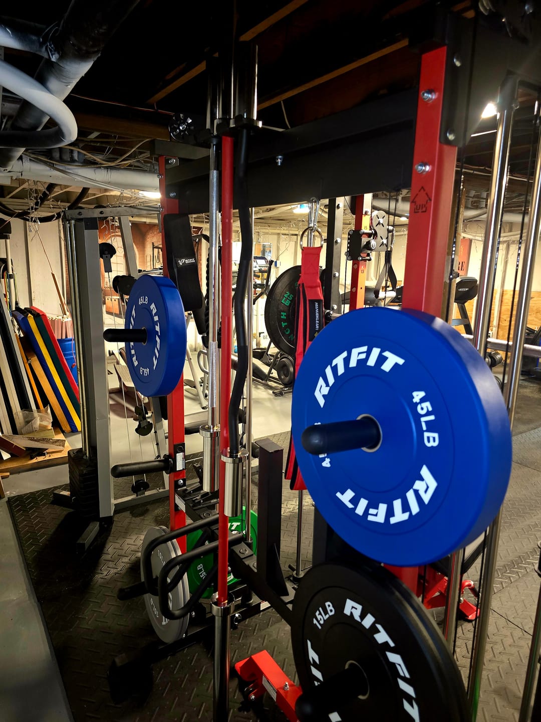Customer photo review of RitFit Color Bumper Plates Olympic 2-Inch Rubber