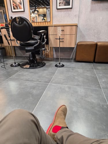 Customer photo review of Chelsea Boot Pinotage (Red Sole)