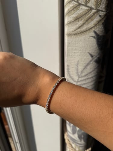 Customer photo review of Luxe Tennis Bracelet