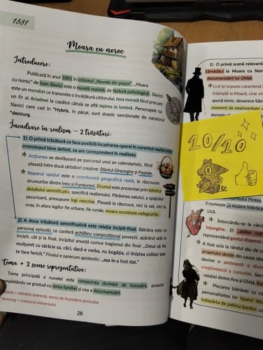 Recenzie cu fotografie de la un client despre Carte Română Bacalaureat Bacademia (temă și viziune, caracterizare, relație) - Ediția II