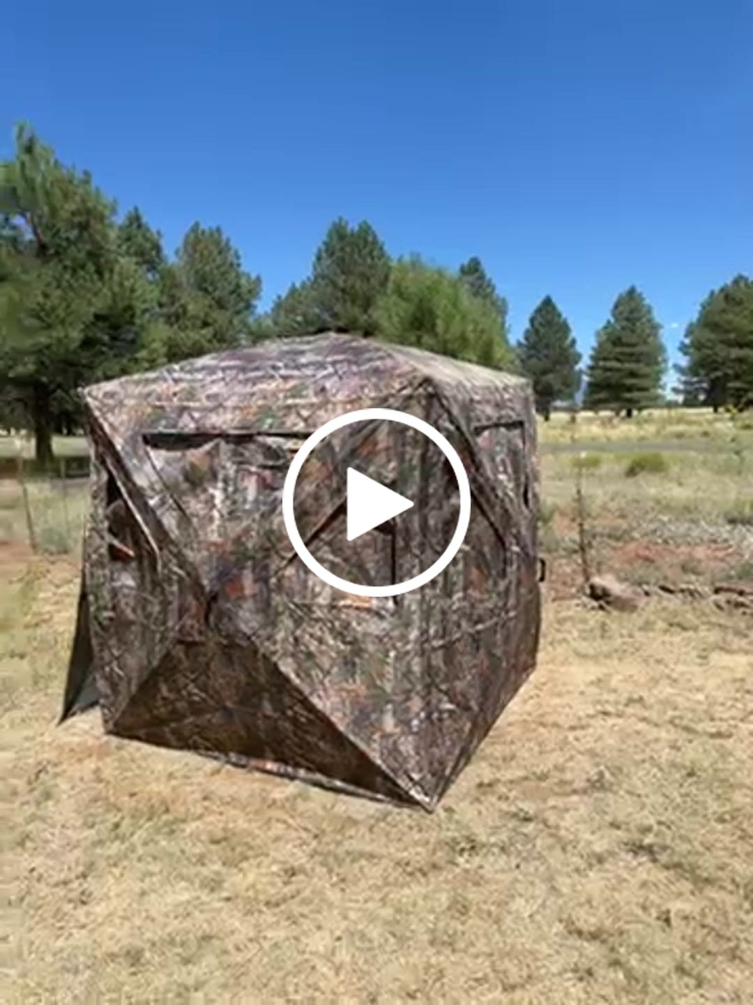 Customer video review of Vis360 3-4 Person See Through Silent 4 Full Panels Deer Hunting Blind