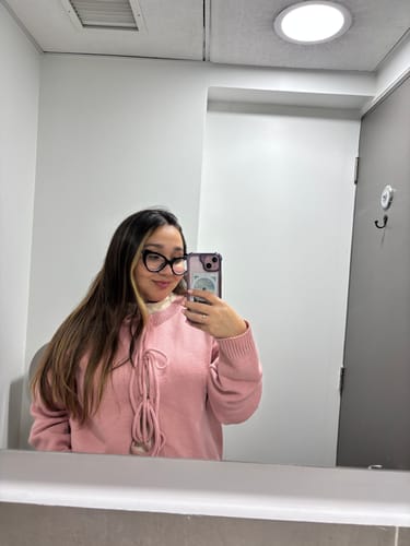 Customer photo review of SWEATER LASSO ROSA