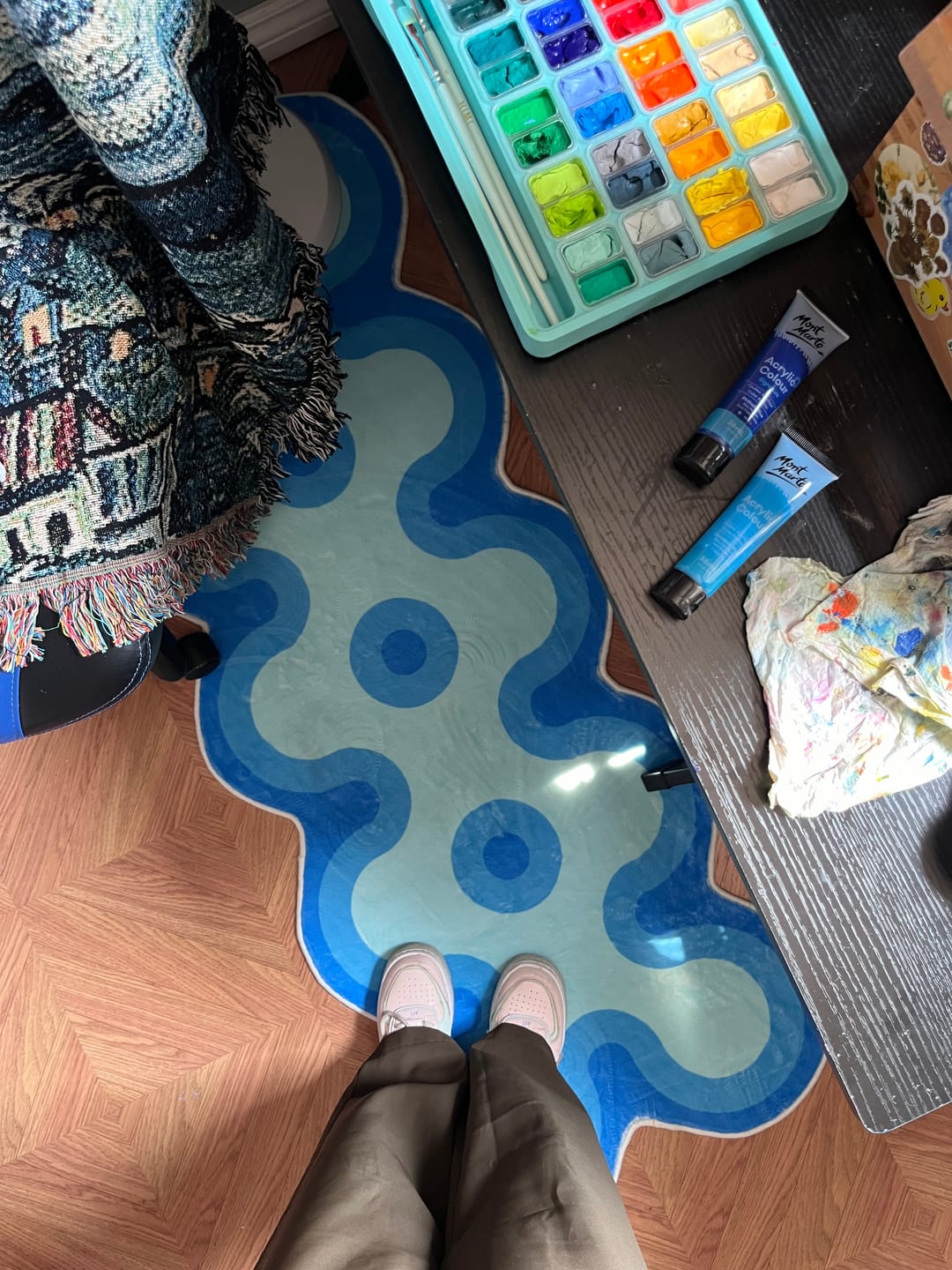 Customer photo review of Irregular Coral Design Runner by Johann Banta
