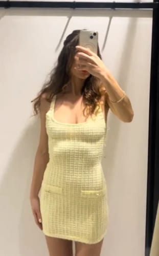 Customer photo review of Maisie | Stretch Mini Dress