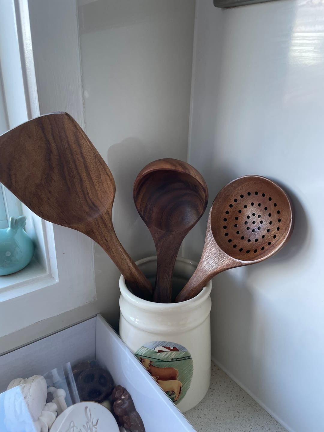 Customer photo review of Wooden Teak Utensils Set - 50% OFF SALE