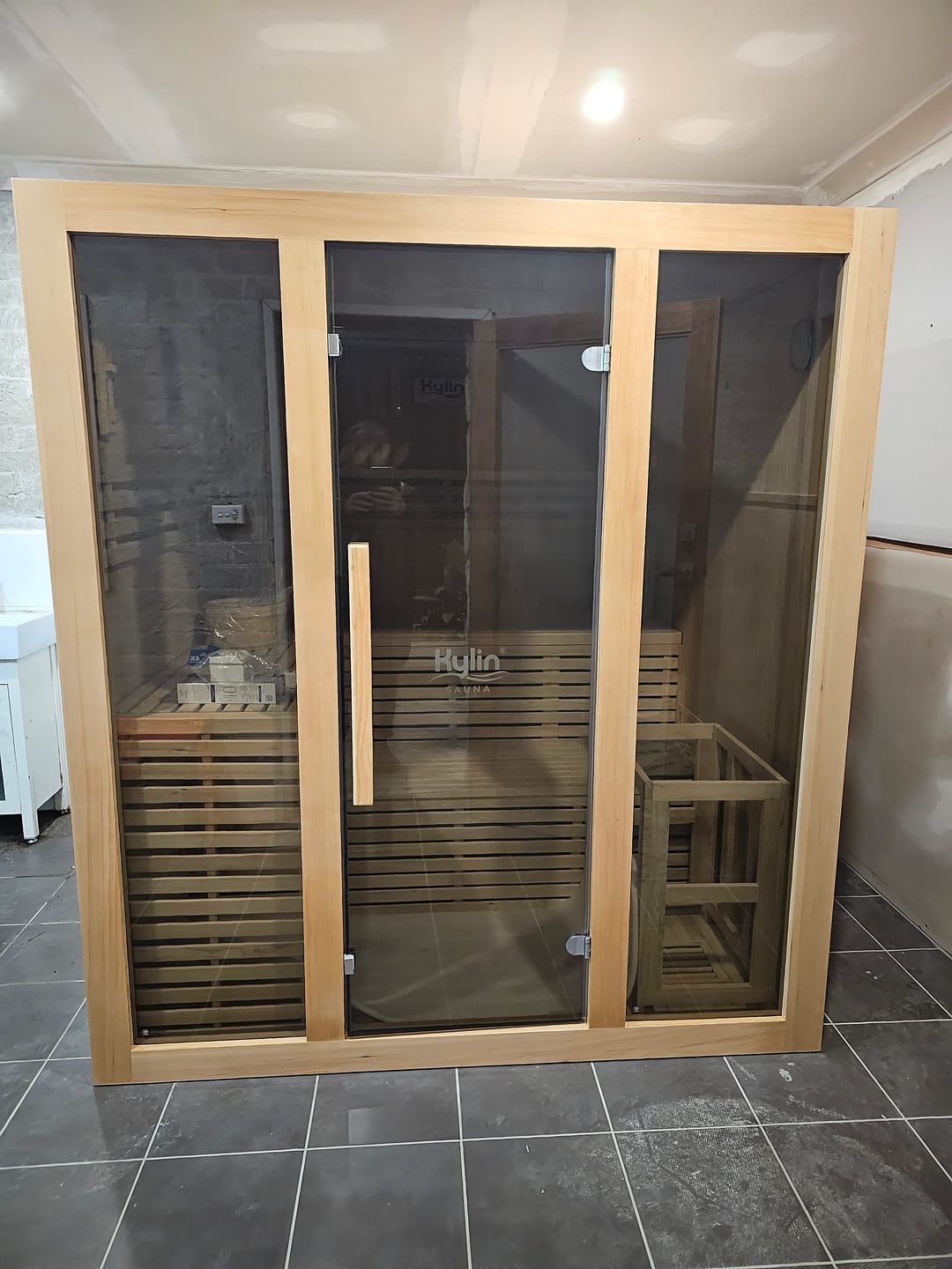 Customer photo review of Kylin Traditional Steam Sauna Room 4 Person QD-EA4
