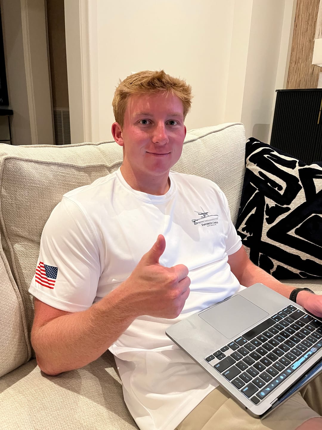 Customer photo review of American Flag Short Sleeve Dri-Fit Custom Shirts