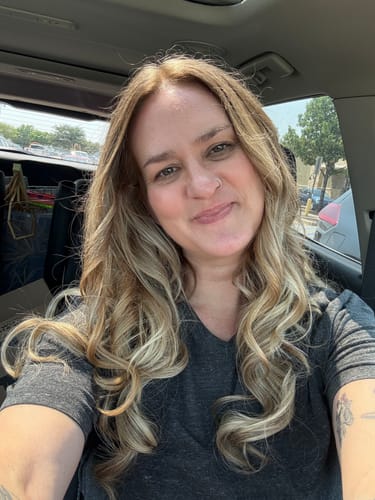 Customer photo review of High Quality Halo Hair Extensions