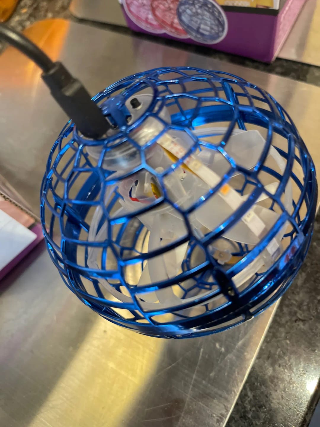 Customer photo review of Flying  Boomerang Hover Ball