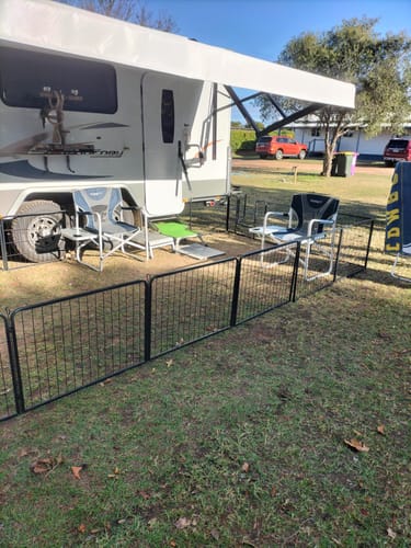 Customer photo review of PaWz 8 Panel Pet Dog Playpen