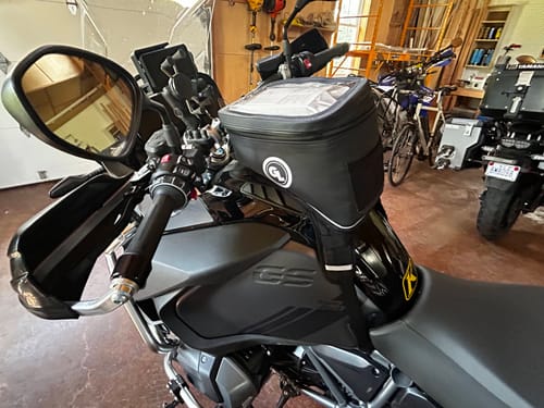 Customer photo review of Fandango Tank Bag Pro Black by Giant Loop