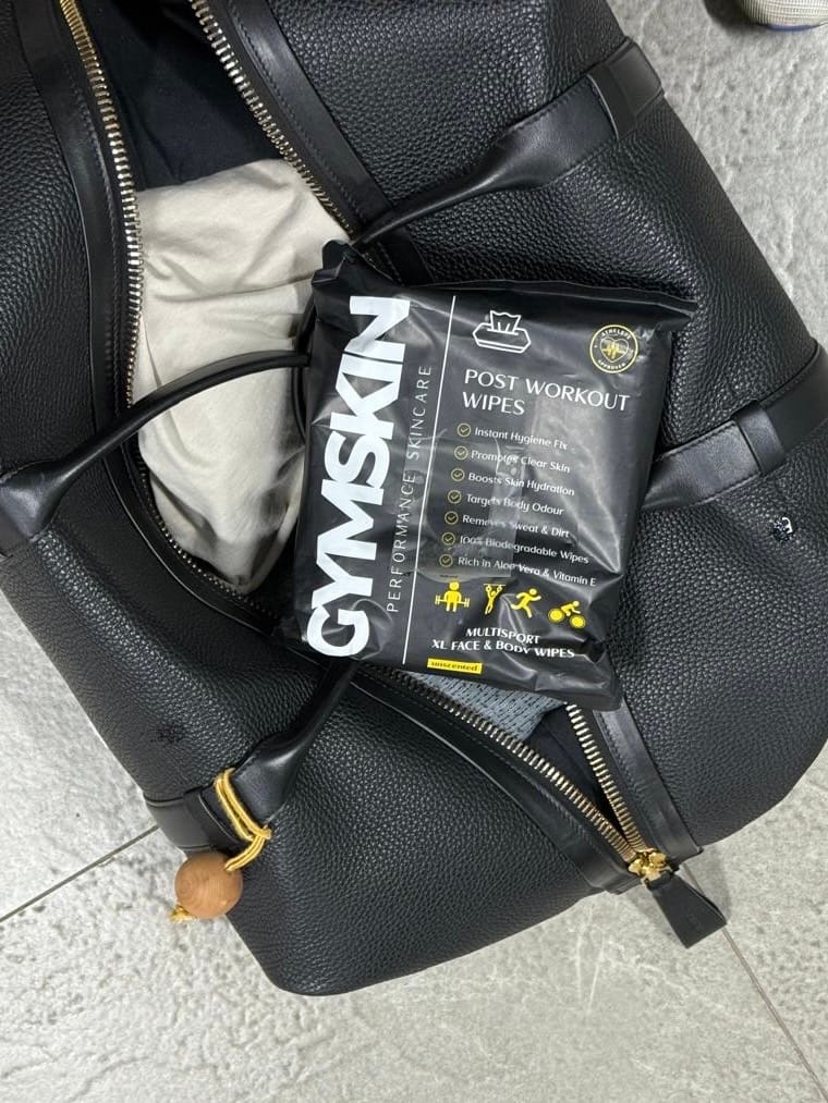 Customer photo review of Post Workout Wipes