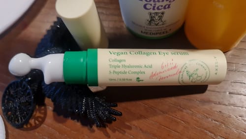 Customer photo review of Peptīdu serums ādai ap acīm un masāžas aplikatoru AXIS-Y Vegan Collagen Eye Serum