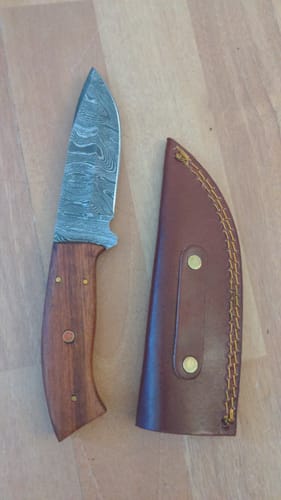 Customer photo review of Mystery Damascus Knife