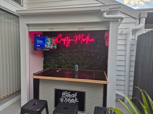 Customer photo review of Custom LED Neon Logo