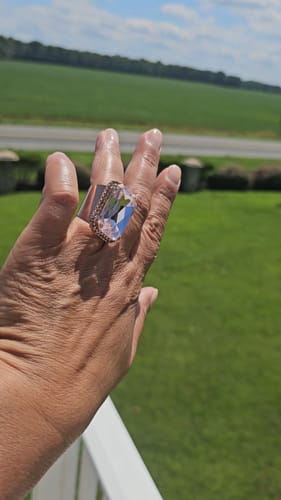 Customer photo review of Stardust Crystal Ring