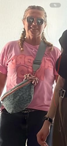 Customer photo review of Statement Shirt rosa AMORE MIO