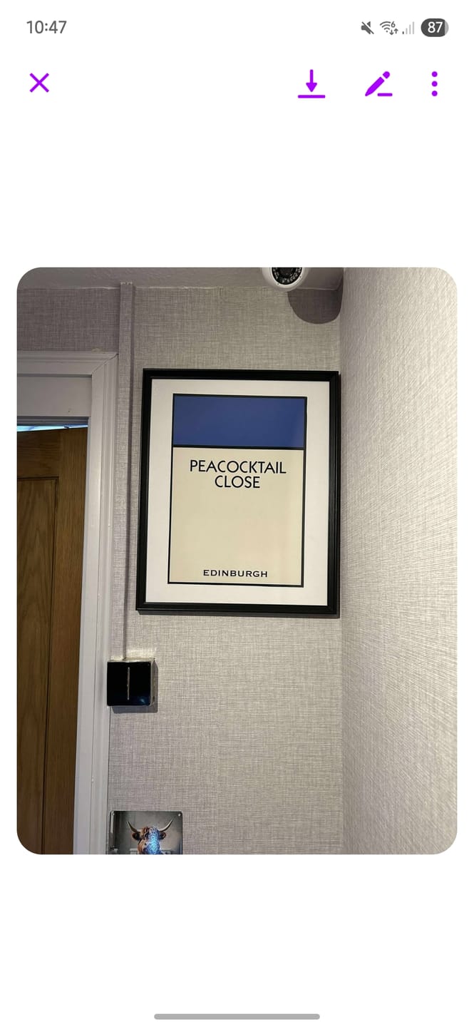 Customer photo review of Personalised Street Name Print