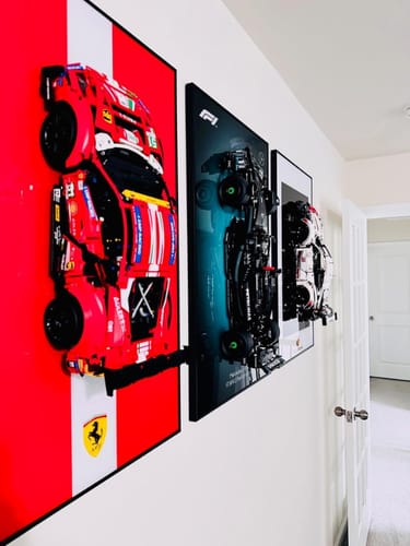 Customer photo review of LED Wall Display Frame for LEGO® Technic F1 42171 Mercedes-AMG F1 Showcase