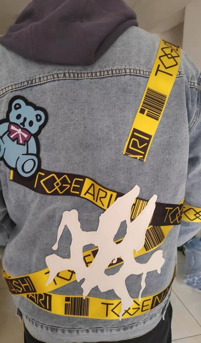 Customer photo review of Girls Band Cry Denim Coat
