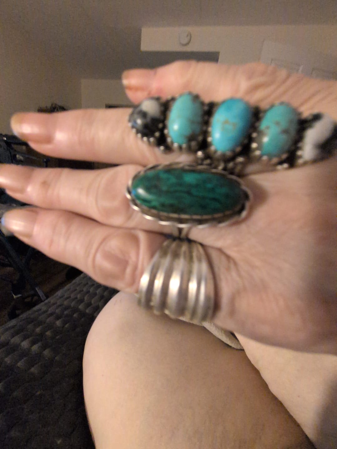 Customer photo review of Wide Band Statement Ring