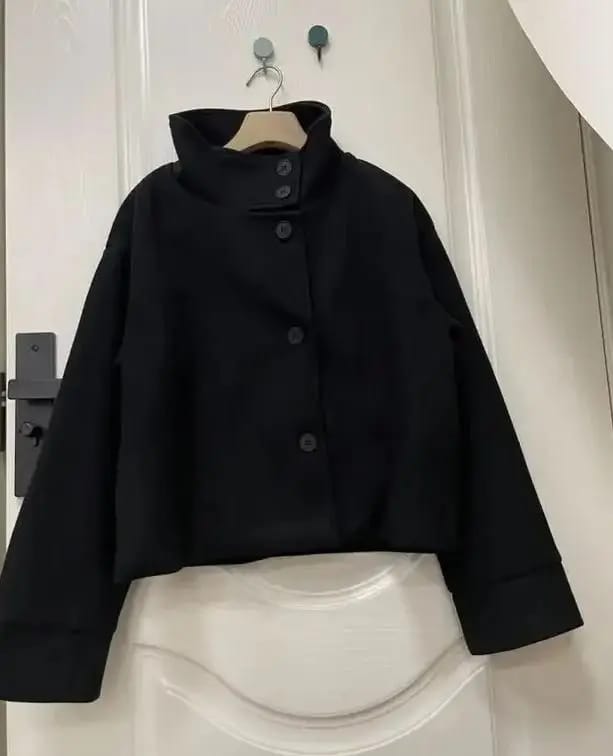 Customer photo review of Rosalia Elegant Lady Women's Jacket with Stand Collar for Autumn Style