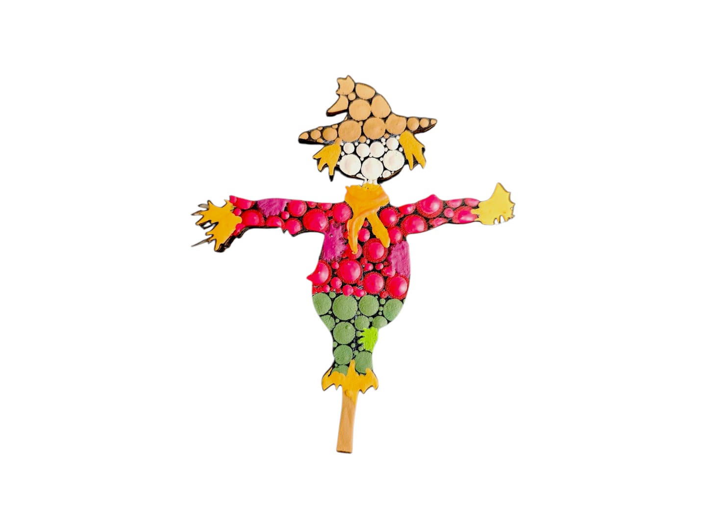 Customer photo review of Unfinished Wood Scarecrow Shape - Craft - up to 46"